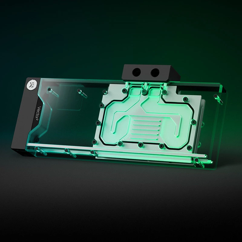 Vandens blokas EK Water Blocks Nikeliuotas Perspex Juodai Pilkas