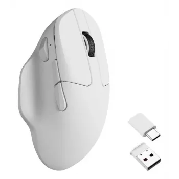 Keychron M7-A3 pelė ambidekstrinė balta Bluetooth USB Type-C 26000 DPI