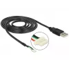 Laido kamera DeLOCK 95986 1,5 m Juoda