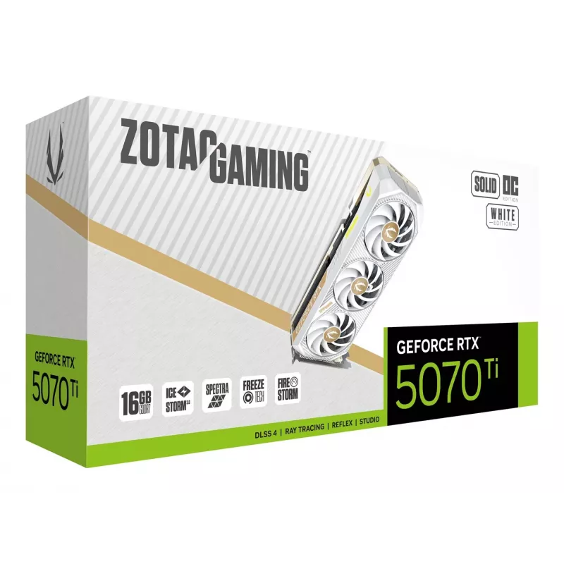 ZOTAC GAMING GeForce RTX 5070 Ti SOLID CORE OC 16GB GDDR7 vaizdo plokštė