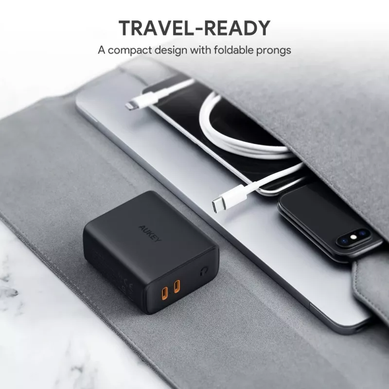 AUKEY PA-D2 mobiliojo įrenginio įkroviklis 36W Juodas Vidaus naudojimui