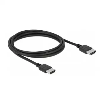 HDMI kabelis DeLOCK 85216 1,5 m, A tipo kištukas – A tipo kištukas, juodas