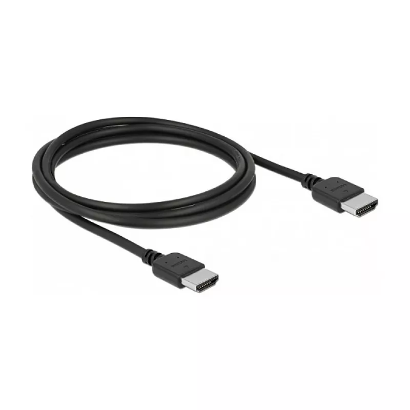 HDMI kabelis DeLOCK 85216 1,5 m, A tipo kištukas – A tipo kištukas, juodas