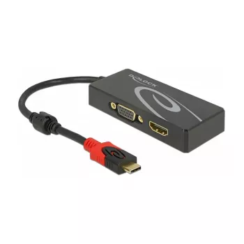USB grafikos adapteris DeLOCK 87730 3840 x 2160 pikseliai Juoda
