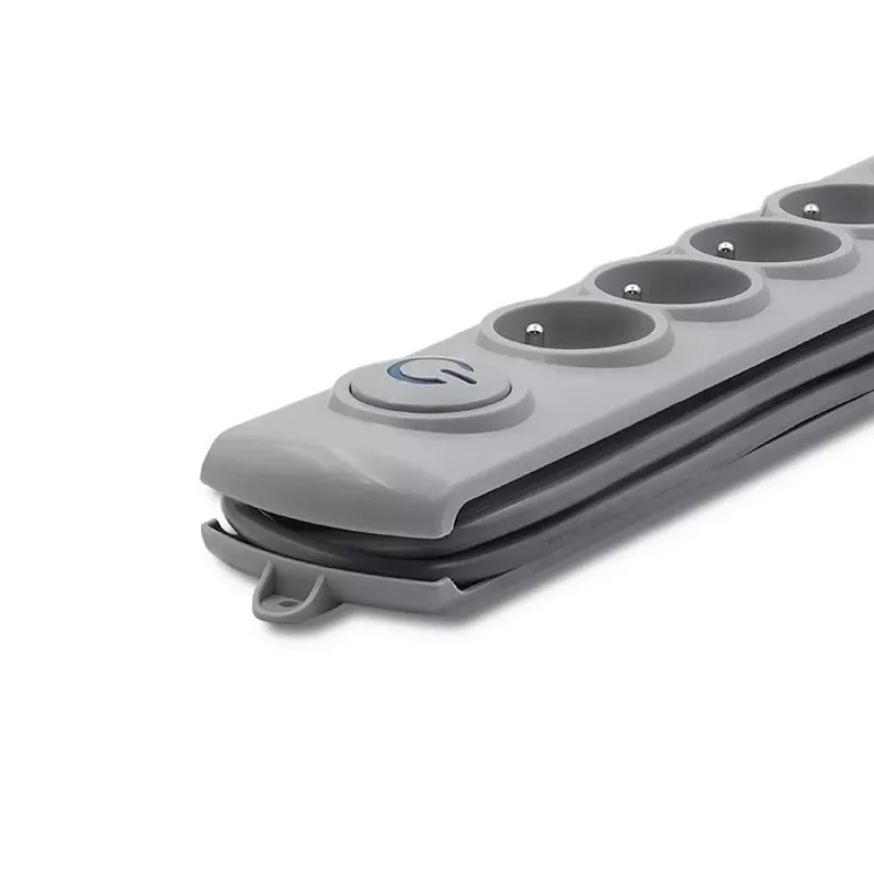 Apsauginis filtras Qoltec 50272 pilkas 5 AC lizdai 230V 3m