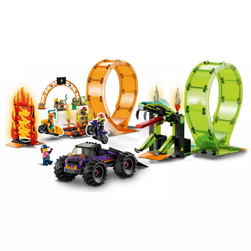 LEGO City 60339 LEGO® CITY Stuntų šou dviguba kilpa (60339)