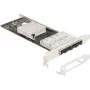 Delock PCI Express x4 kortelė su 4 SFP lizdais Gigabit LAN i350 (88342)
