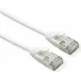 ROLINE DataCenter jungiamasis laidas - RJ-45 (kištukas) į RJ-45 (kištukas) - 15 cm - 3.6 mm - U/FTP - CAT 6a - halogenų neturintis, liejinis, su apsauga nuo užsikabinimo, vytinis, 10 Gigabit Ethernet - balta, RAL 9003
