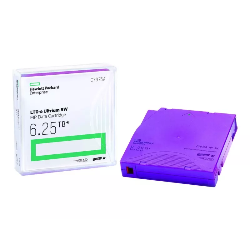 HPE LTO Ultrium 6 RW duomenų juostos kasetė C7976AN – 6,25 TB, violetinė, 20 vnt. pakuotė