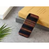 Dėklas iPhone XR man and wood — juodas kaip juodmedis, apsauginis kietas apvalkalas