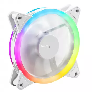 SHARKOON Shark Blades 120mm ARGB PWM korpuso ventiliatorius - baltas