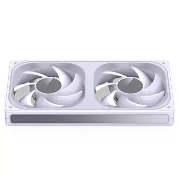 JONSBO ZB-240W 2x120mm ARGB PWM korpuso ventiliatoriai - Balti