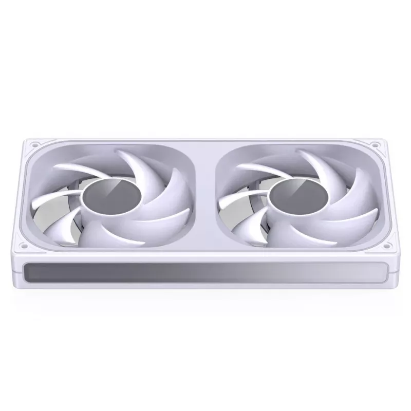 JONSBO ZB-240W 2x120mm ARGB PWM korpuso ventiliatoriai - Balti