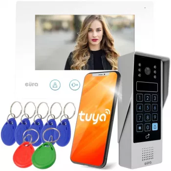 Vidinis vaizdo domofono monitorius Eura VDP-90A3 Delta White su Tuya palaikymu
