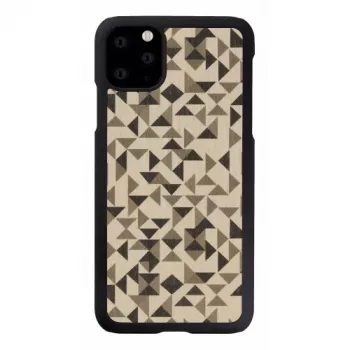 Dėklas telefonui man and wood iPhone 11 Pro Max — juodas mono trikampis dizainas