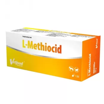 VETFOOD L-Methiocid papildai šunims ir katėms – 120 vnt.
