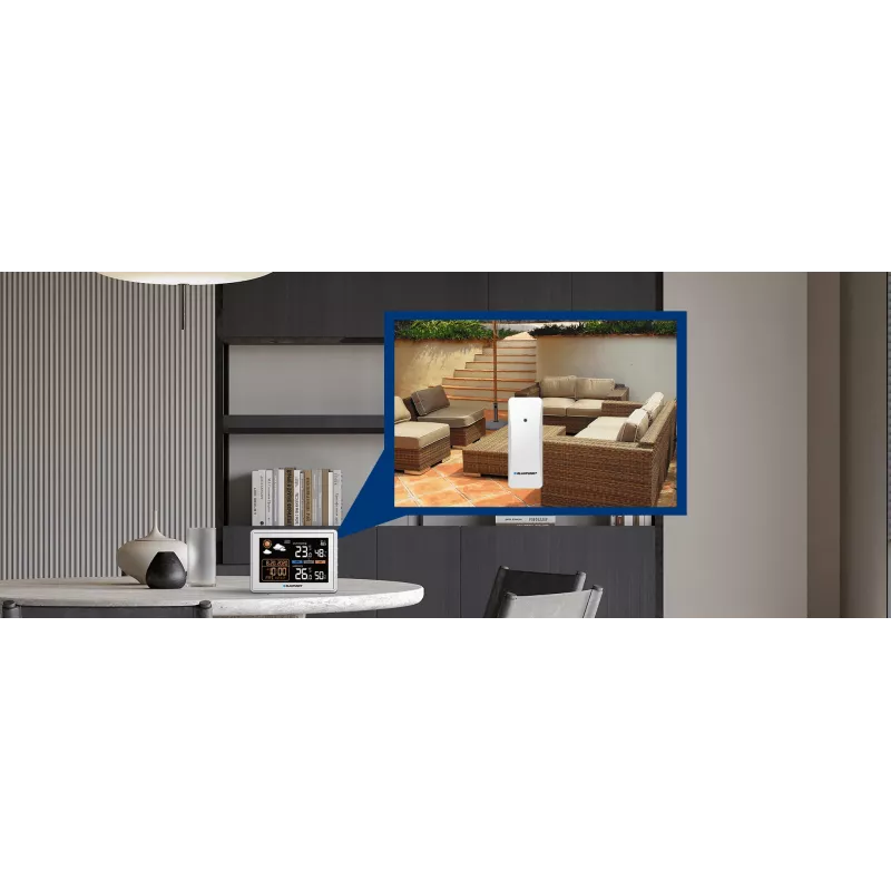 Oro stotelė BLAUPUNKT WS30WH – vidaus ir lauko temperatūros bei drėgmės matuoklis