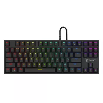 Mechaninė klaviatūra RGB Tempest X2 Outemu Blue Savio Savgk-tempest X2 Bl