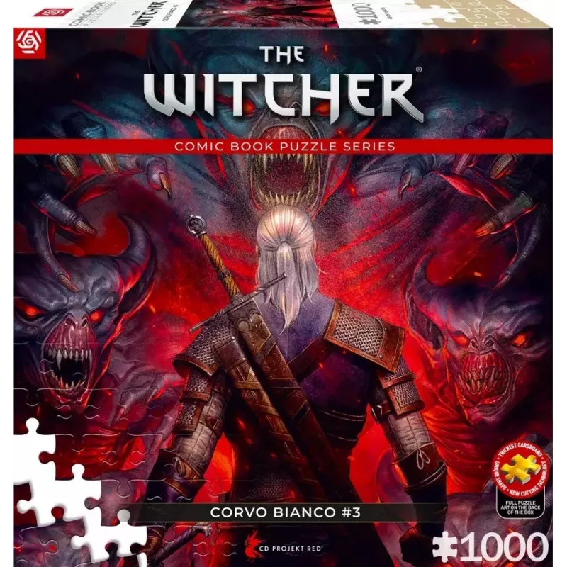 Good Loot komiksų dėlionė: The Witcher (Wiedźmin) Corvo White, 1000 dalių