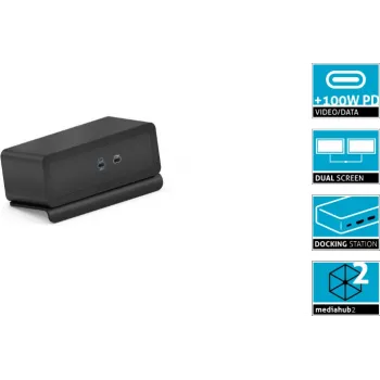 Dokavimo stotelė PureLink Mediahub2 USB-C (M2-ENC07-9940) – juoda, USB-C jungtis