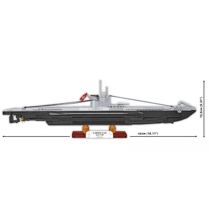 Konstruktorius Cobi U-Boot U-52 – 474 detalių modelio rinkinys