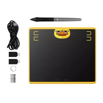 Grafinė planšetė HUION HS64 Special Edition Juoda Geltona