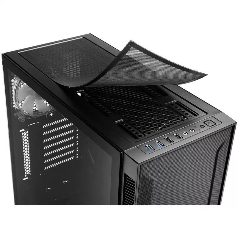 PC korpusas Sharkoon TG6M RGB Tower juodas