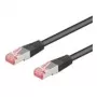Wentronic Goobay CAT 6 jungiamasis kabelis, S/FTP (PiMF), juodas, 30 m - LSZH halogenų neturintis, varinis (68699)