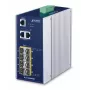 Valdomas tinklo jungiklis PLANET IGS-10080MFT — 2 x Gigabit RJ-45, 8 x SFP, 12–48V DC, valdomas, IP30