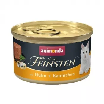 Šlapias kačių ėdalas Animonda Vom Feinsten 85 g – Vištiena ir triušis, be grūdų, suaugusioms katėms