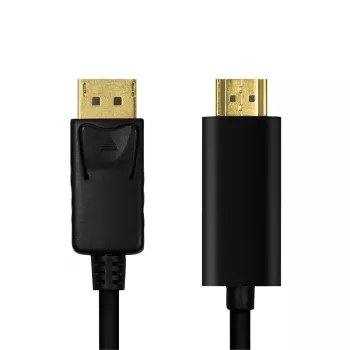 LogiLink CV0126 vaizdo kabelio adapteris 1 m DisplayPort į HDMI A tipą (juodas)