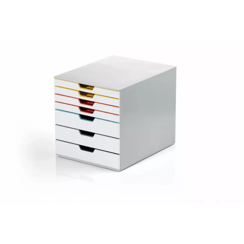 Dėžutė Durable VARICOLOR MIX 7 pilka plastikinė 7 stalčiai