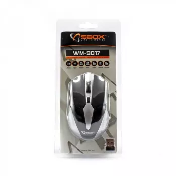 Pelė SBOX WM-9017BS juoda/sidabrinė USB