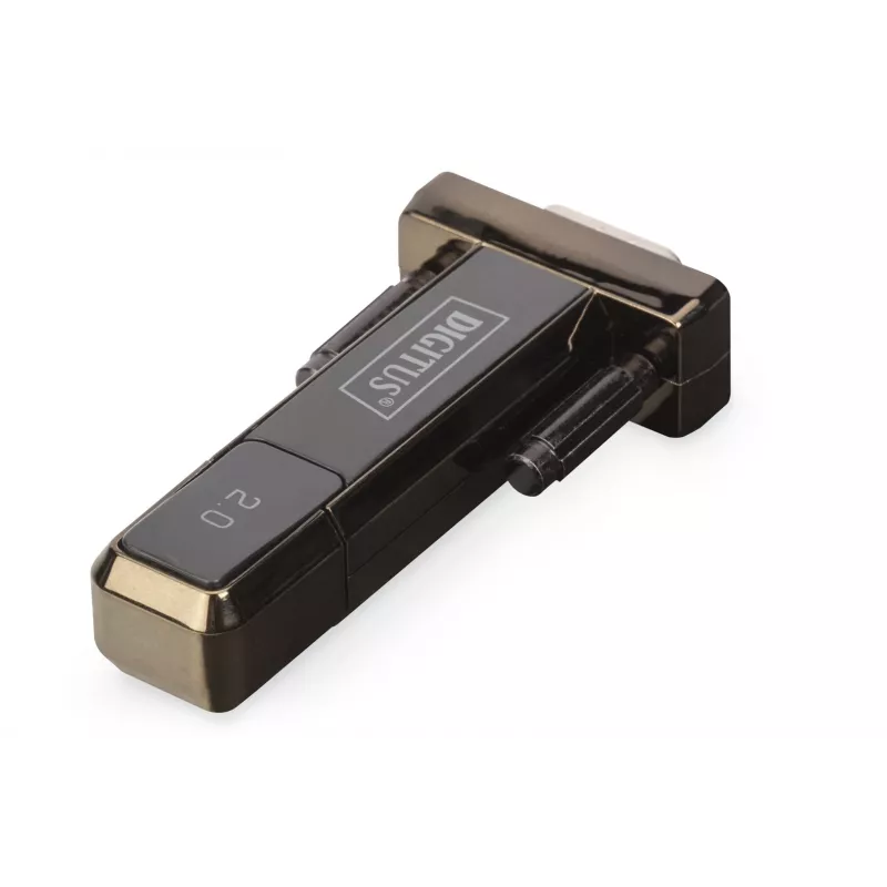 DIGITUS USB 2.0 į RS232 keitiklis su FTDI FT232RL mikroschema ir USB A laidu 80 cm