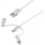USB laidas ShiverPeaks BS14-50067 1 m USB A – Micro-USB B baltas