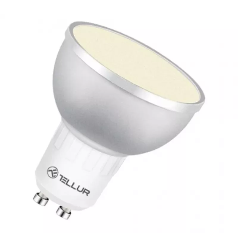 LED išmani lemputė Tellur GU10 5W RGB reguliuojamo ryškumo
