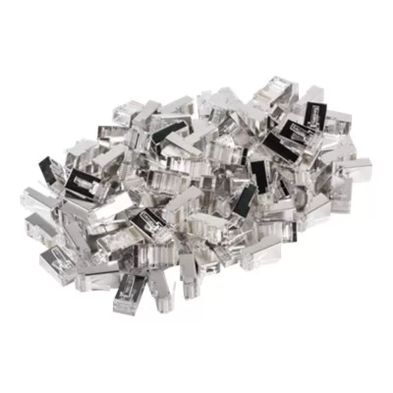 Lanberg PLS-5000 RJ-45 kištukas, nerūdijantis plienas, skaidrus (PLS-5000)