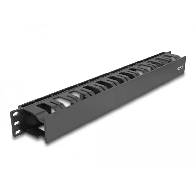 Kabelių valdymo plokštė DeLOCK 19 colių 67021 juoda plastikinė 1U