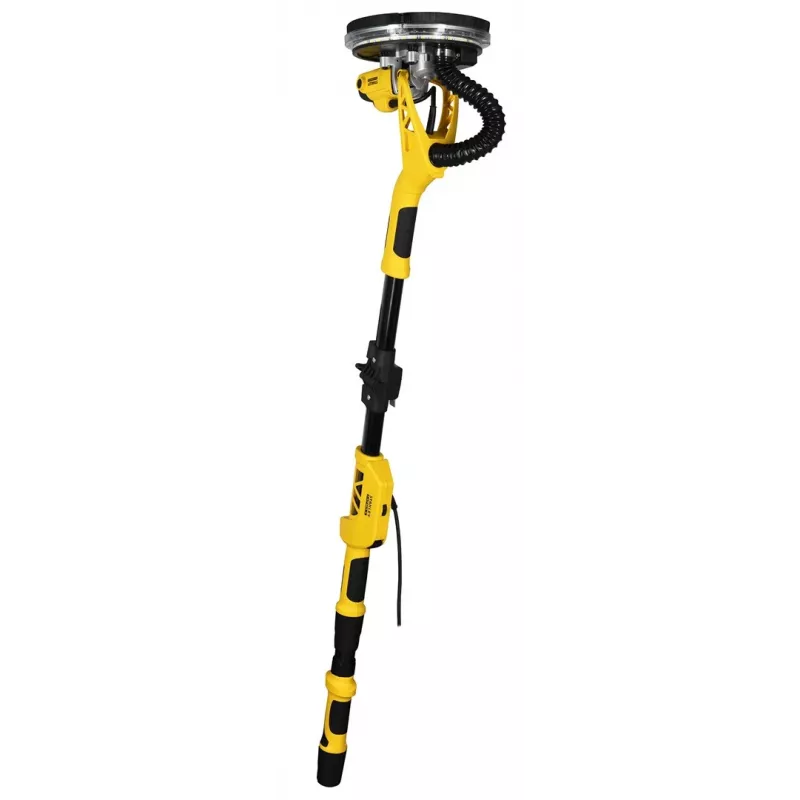 Šlifavimo diskas STANLEY SFMEE500S 750 W, reguliuojamas greitis, teleskopinis ranktūris, minkšta rankena, juodai/geltona