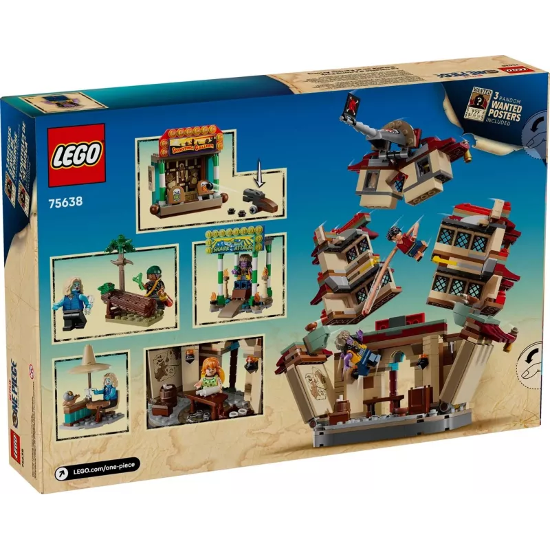 LEGO rinkinys Vieno gabalo Arlong Park 75638 – 926 dalių, 5 minifigūrėlės, rekomenduojamas amžius 9+