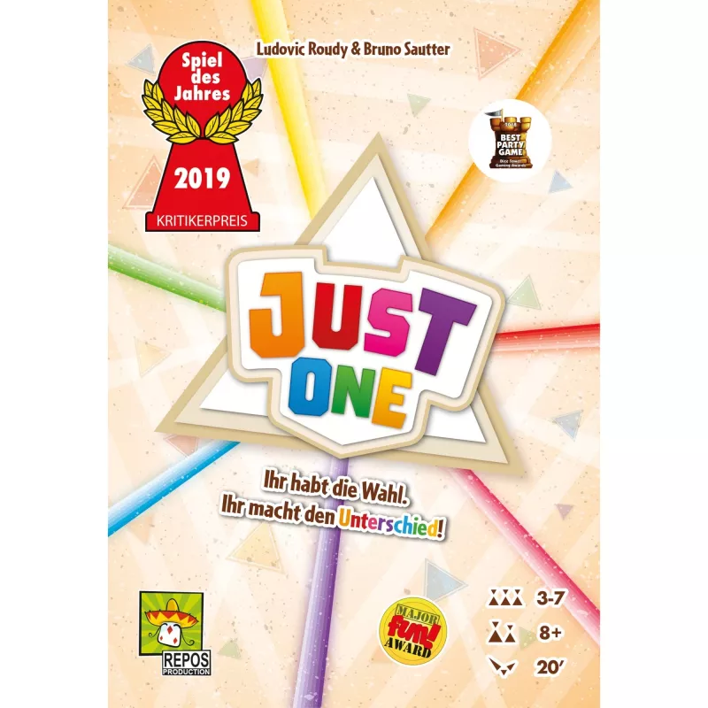 Just One, Stalo žaidimas Metų žaidimas 2019