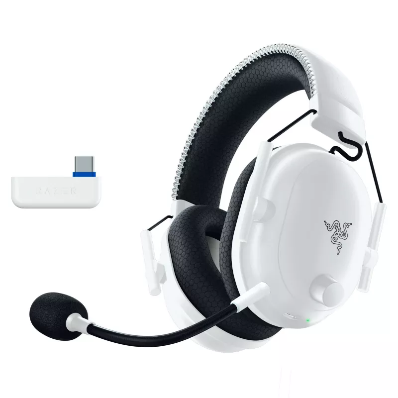 Razer BlackShark V2 Pro for PlayStation belaidžiai žaidimų ausinės USB Type-C Bluetooth balta