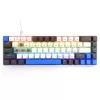 Mechaninė klaviatūra MEDIA-TECH MT1259 Red Core MX60, 60 % formos faktorius, CHERRY MX Red jungikliai, RGB apšvietimas, USB, aukšto profilio klavišai