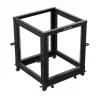 Atviras stovas LANBERG Open Rack OR01-6112-B 12U 600x600 reguliuojamas juodas