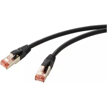 Renkforce RF-5771528 tinklo kabelis juodas 2 m Cat6 S/FTP (S-STP) (RF-5771528)