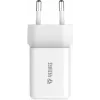 Sieninis įkroviklis USB C 35W 3A Power Delivery 3.0 QC 3.0 baltas