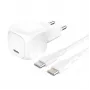 Belkin BOOSTCHARGE WCA009KQ1MWH-B6 USB-C įkroviklis 20W PD PPS – kompaktiškas sieninis adapteris
