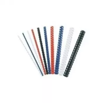 Fellowes plastikinis įrišimo segtuvas - 25 mm - 30 cm - 21 žiedai - A4 (210 x 297 mm) - 240 lapų - Baltas - 50 vnt.