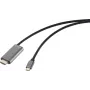 SpeaKa Professional USB-C į HDMI adapterio laidas, kištukas į HDMI-A lizdą, 1,50 m (SP-12866472)