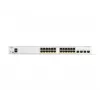 Cisco Catalyst 1300-24FP-4G valdomas jungiklis, 24 prievadai GE, pilnas PoE, 4x1GE SFP, ribota apsauga visam gyvenimui (C1300-24FP-4G)